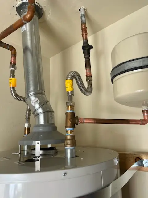 Water heater installation and plumbing repair in Hedding